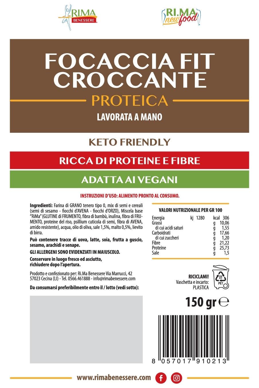 RI.MA 150g FOCACCIA CROCCANTE