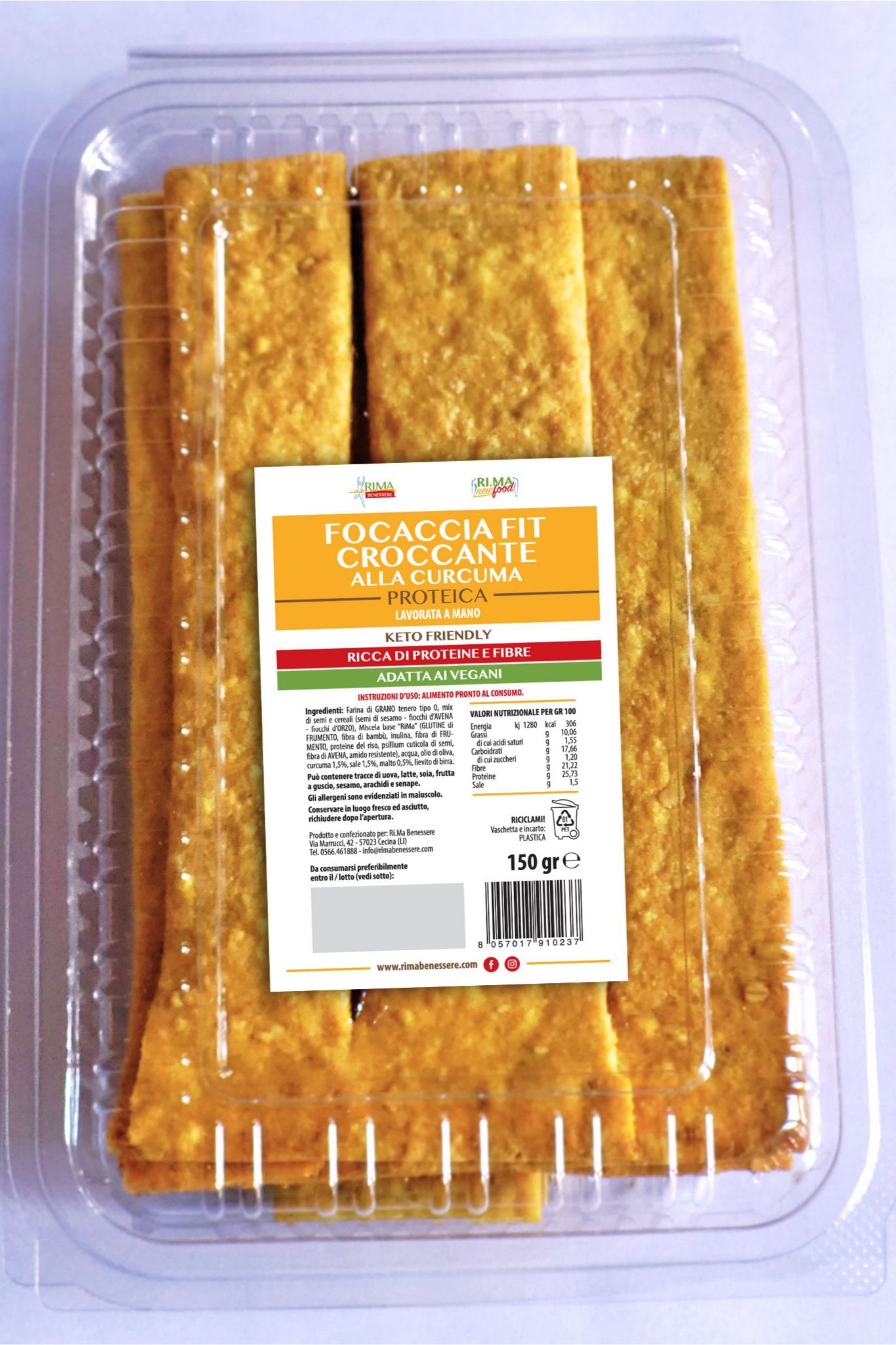 RI.MA 150g FOCACCIA CROCCANTE alla CURCUMA